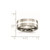 Titanium Polished with Sterling Silver Inlay 8 mm Flat Wedding Band - View 6
