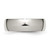 Chisel Titanium Polished 7 mm Half Round Wedding Band - View 3