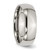 Chisel Titanium Polished 7 mm Half Round Wedding Band - View 4