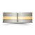 Chisel Titanium Polished with 14K Gold Inlay 8 mm Flat Wedding Band - TB220 - View 3