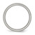 Chisel Titanium Brushed 6 mm Half Round Wedding Band - View 2