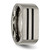 Titanium Brushed Black Enamel Stripes 10 mm Wedding Band - View 5