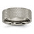 Titanium Brushed Patterned 8 mm Flat Wedding Band