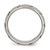 Chisel Titanium Brushed and Polished 8 mm Wedding Band, Half Round - View 2