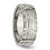Chisel Titanium Brushed and Polished 8 mm Wedding Band, Half Round - View 4