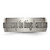 Chisel Titanium Brushed Serenity Prayer Laser Design 8 mm Wedding Band, Half Round - View 3