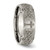 Chisel Titanium Brushed Celtic Cross Laser Design 8 mm Wedding Band, Half Round - View 5