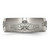 Chisel Titanium Brushed Claddagh Laser Design 8 mm Wedding Band, Half Round - View 3