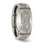 Chisel Titanium Brushed Cross with Flames Laser Design 8 mm Wedding Band, Half Round - View 4