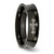 Titanium Cross Black Ion-Plated 6 mm Concave Wedding Band - View 5