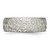 Chisel Titanium Brushed and Polished Textured 8 mm Wedding Band, Half Round - View 3