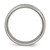 Chisel Titanium Brushed with Black Rubber Design 7 mm Ridged Edge Wedding Band, Flat - View 2