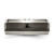 Chisel Titanium Grey and Black Ti Polished 8 mm Wedding Band - View 3