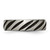Chisel Titanium Brushed and Polished Black Ion-Plated 6 mm Grooved Wedding Band, Half Round - View 3