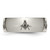 Chisel Titanium Polished Masonic Laser Design 8 mm Wedding Band, Half Round - View 3