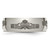 Chisel Titanium Polished Claddagh Laser Design 8 mm Wedding Band, Half Round - View 3