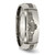 Chisel Titanium Polished Claddagh Laser Design 8 mm Wedding Band, Half Round - View 4