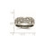 Chisel Titanium Polished Cross with Flames Laser Design 8 mm Wedding Band, Half Round - View 6