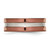 Titanium Grooved 8 mm Brown Ion-Plated Polished with Brushed Center Wedding Band - View 3