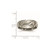 Chisel Titanium Satin 6 mm Swirl Design Wedding Band, Half Round, Brushed - View 6