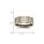 Titanium Satin and Polished 8 mm Notched Wedding Band - TB326 - View 6