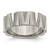 Titanium Satin and Polished 8 mm Notched Wedding Band - TB328