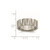 Titanium Satin and Polished 8 mm Notched Wedding Band - TB328 - View 6