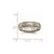 Titanium X-Design 6 mm Satin Wedding Band, Brushed - View 6