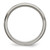 Titanium Polished X-Design 8 mm Satin Center Ridged Edge Wedding Band - View 2