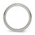 Chisel Titanium Brushed Center Cross Design 6 mm Beveled Edge Wedding Band - View 2