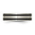 Titanium Brushed Enameled Flat 6 mm Wedding Band - View 3