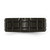 Chisel Titanium Brushed and Polished Black Ion-Plated 8 mm Notched Wedding Band - View 3