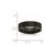Titanium Grooved Black Ion-Plated 6 mm Brushed and Polished Wedding Band - TB357 - View 6