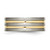 Chisel Titanium Brushed Yellow Ion-Plated 8 mm Grooved Wedding Band, Flat - View 3