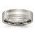 Titanium Brushed with Sterling Silver Inlay 6 mm Flat Wedding Band - TB367
