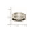 Titanium Brushed with Sterling Silver Inlay 8 mm Flat Wedding Band - TB368 - View 7