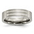 Titanium Brushed with Sterling Silver Inlay 6 mm Flat Wedding Band - TB369