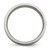 Chisel Titanium Brushed with Sterling Silver Inlay 6 mm Grooved Wedding Band, Flat - View 2