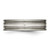 Chisel Titanium Brushed with Sterling Silver Inlay 6 mm Grooved Wedding Band, Flat - View 3