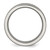 Titanium Sawtooth Design Flat Polished with Brushed Edge 8 mm Wedding Band - TB380 - View 2