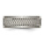 Titanium Sawtooth Design Flat Polished with Brushed Edge 8 mm Wedding Band - TB380 - View 3