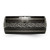 Titanium Black Ti Domed with Laser Pattern 10 mm Polished Wedding Band - View 3