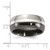 Titanium Black Ti with Sterling Silver Inlay 9 mm Polished Wedding Band - View 5