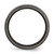 Titanium Black Ti with Grey Edges 6 mm Grooved and Polished Wedding Band - View 2