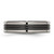 Titanium Black Ti with Grey Edges 6 mm Grooved and Polished Wedding Band - View 3