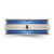 Chisel Titanium Polished Blue Anodized 8.5 mm Double Grooved Wedding Band, Flat - View 3