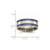 Chisel Titanium Polished Blue Anodized 8.5 mm Double Grooved Wedding Band, Flat - View 6