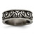 Titanium Grey Domed Lattice 8.0 mm Wedding Band