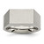Chisel Titanium Brushed and Polished Signet Ring