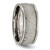 Titanium Polished 9 mm Textured Rounded Edge Ring - View 4